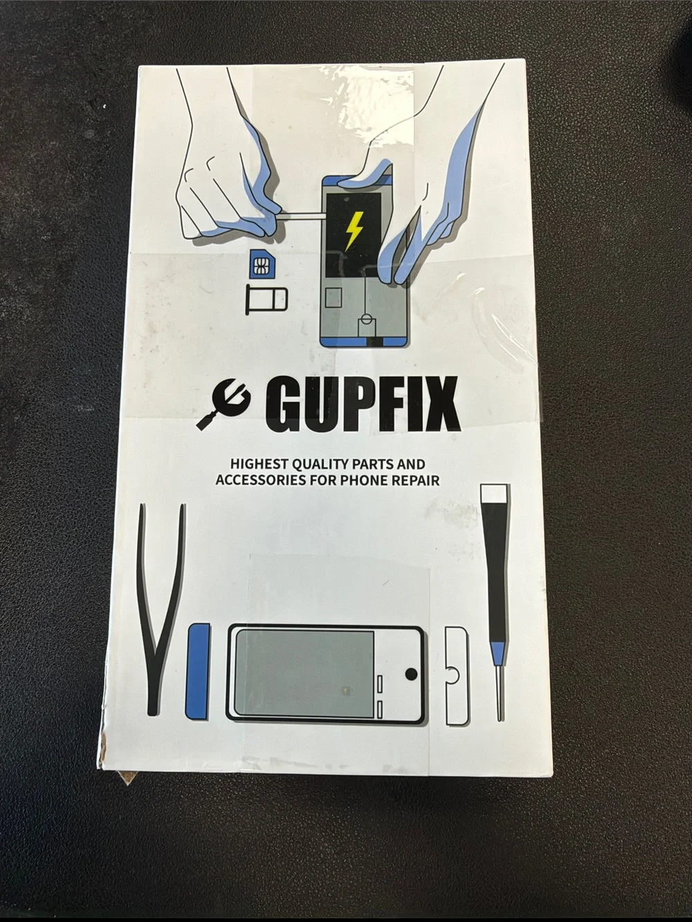 Screen Protector & Repair Tool Kit - White and Blue